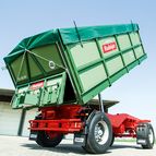 Geteilte Rückwand mit Auslaufschurre