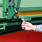 Feststeller zum Fixieren der Portaltür